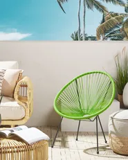 Puutarhatuoli ACAPULCO II Polyrottinki Vihreä_795174