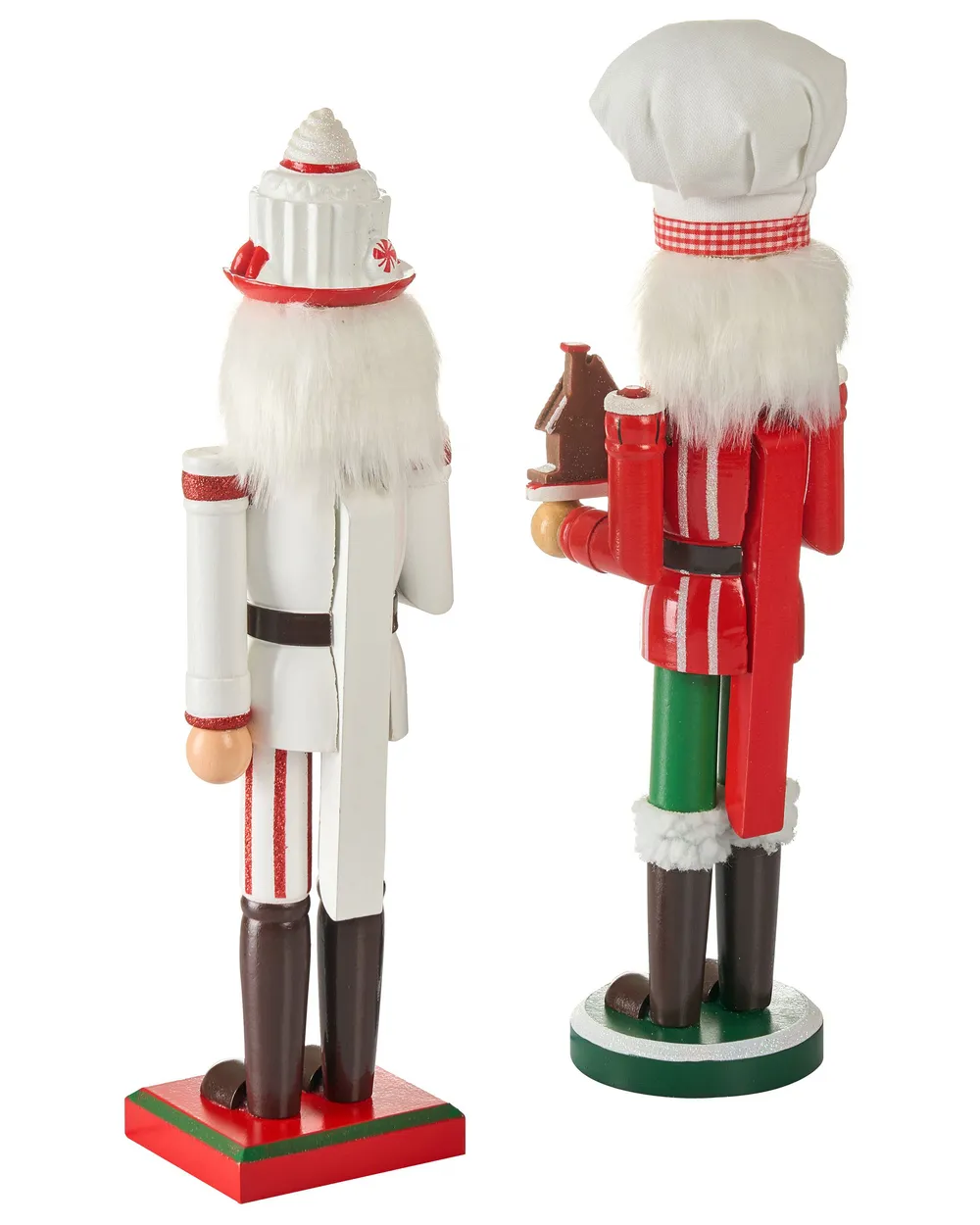 Set med 2 figuriner BODSJON 35 cm Nötknäckare Röd/ vit_1027128