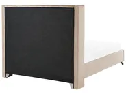 Sänky Sametti LUBBON 160 x 200 cm Beige_772911
