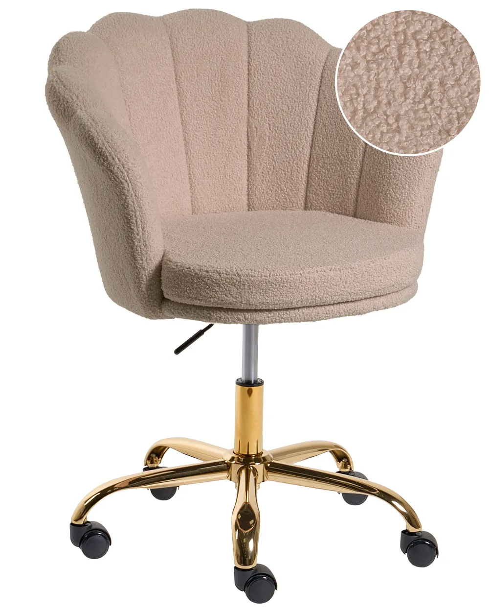 Desk Chair MONTICELLO Boucle Beige_1099134