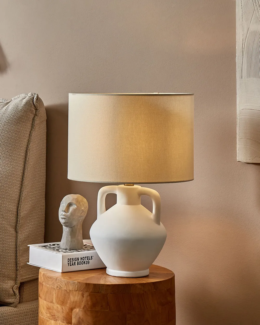 Table Lamp LABRADA Ceramic White