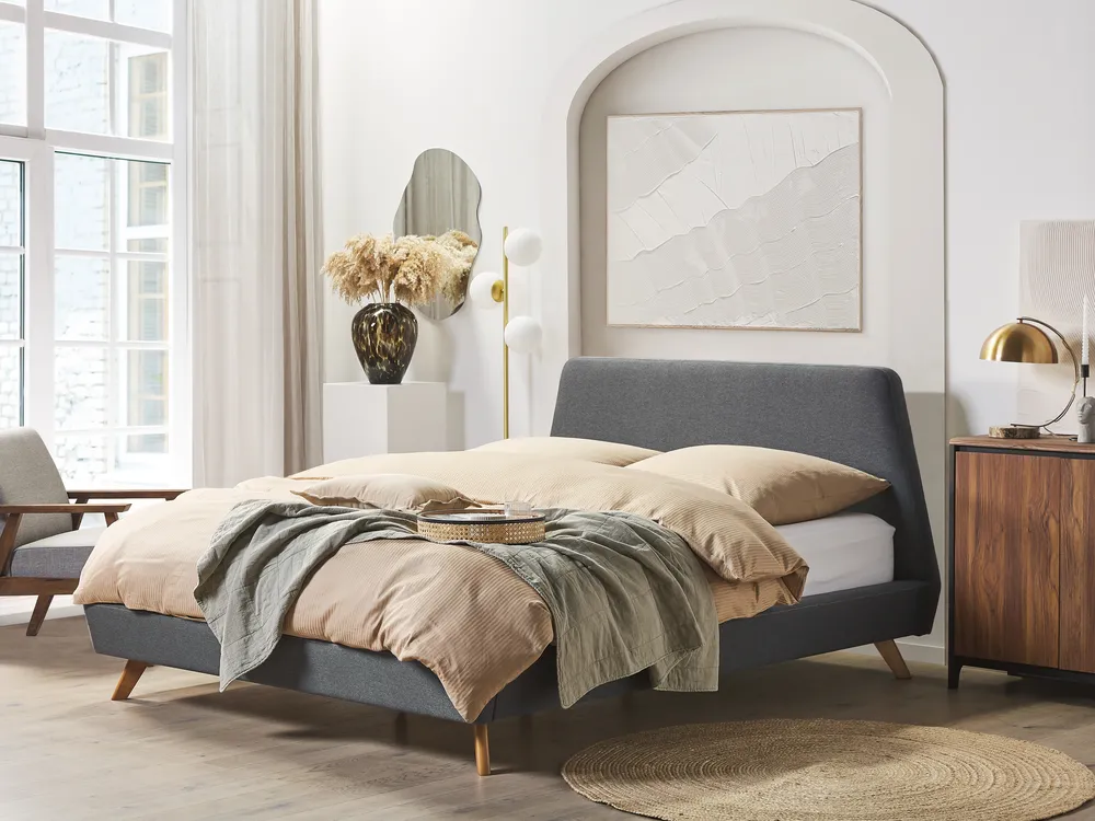 Bed Fabric VIENNE 180 x 200 cm (EU Super King) Grey