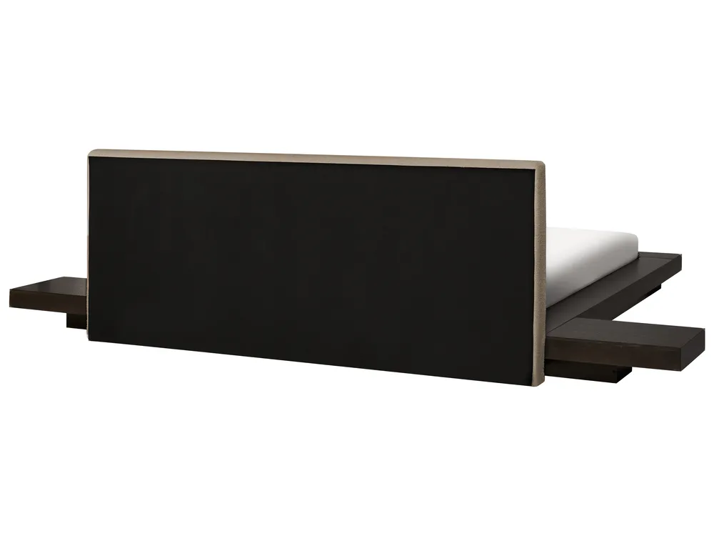 Bed Boucle ZEN 160 x 200 cm (EU King Size) Dark Ash Wood_1080127
