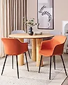 Set med 2 matstolar ELIM Orange