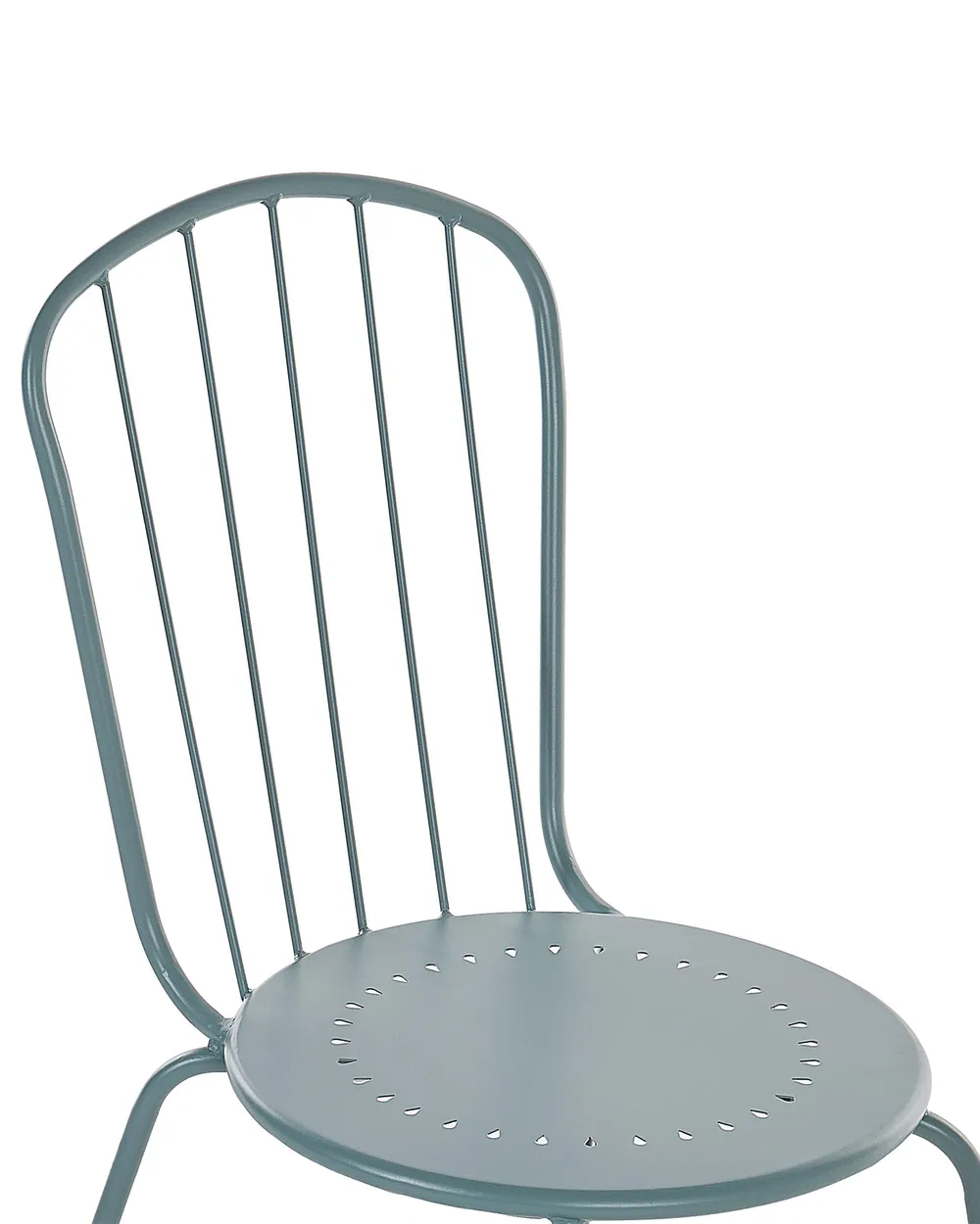 Set of 8 Chairs CALVI Metal Light Blue_815623