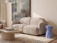 Sofa 3 Seater JULE Boucle Beige_1125960