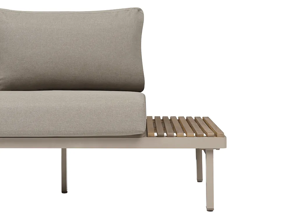 Garden Sofa 2 Seater FIVIZZANO Acacia Wood Beige_1159443