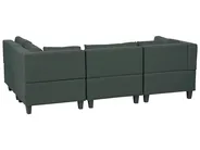 Modular Corner Sofa 4 Seater UNSTAD Fabric Dark Green Left Hand_925449