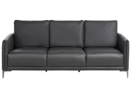 Sofa 3 Seater CILENS Fabric Black_1120364
