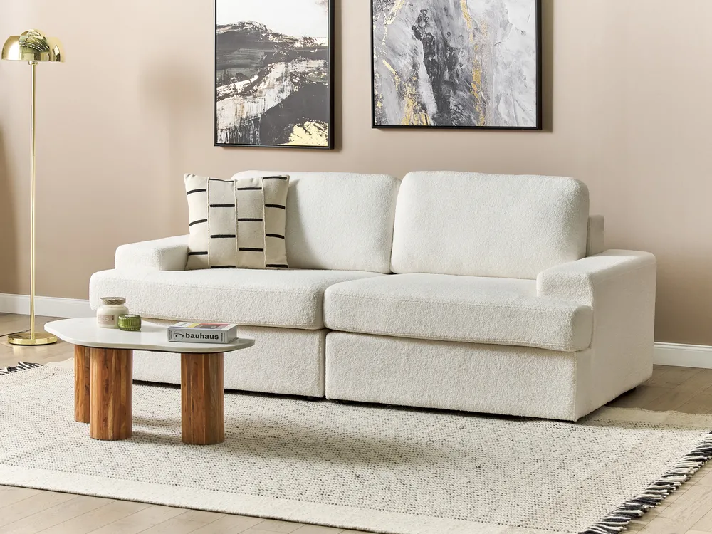 Sofa 3 Seater ALLA Boucle Off-White