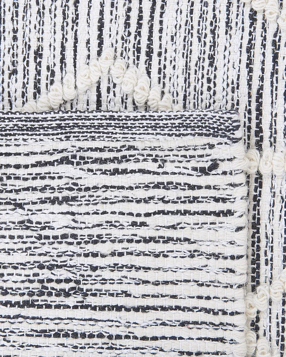 Rug EDREMIT Grey 140 x 200 cm Cotton_747734