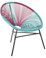 Garden Chair ACAPULCO PE Rattan Turquoise_718119