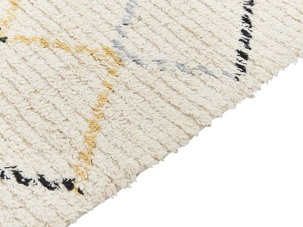 Matto TEZPUR Beige 160 x 230 cm Puuvilla_839315