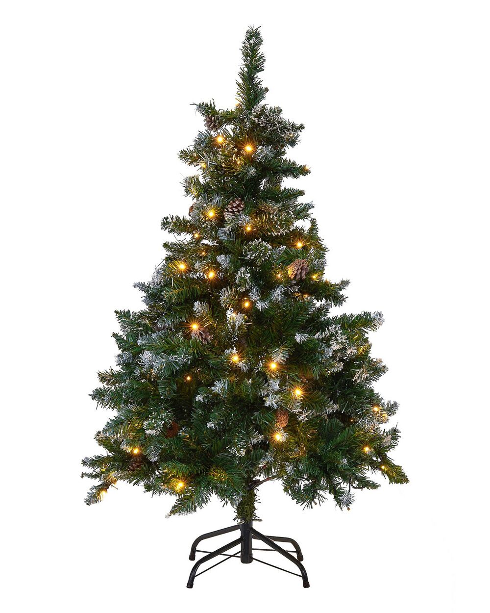 Joulukuusi LED-valo PALOMAR 120 cm Tummanvihreä