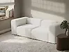 Modular Sofa 2 Seater FALSTERBO Corduroy Off-White