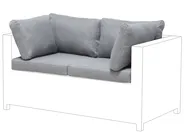 Outdoor Cushion Cover Set MILANO Grey_765746