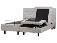 Adjustable Bed Fabric DUKE 180 x 200 cm (EU Super King) Light Grey_973543