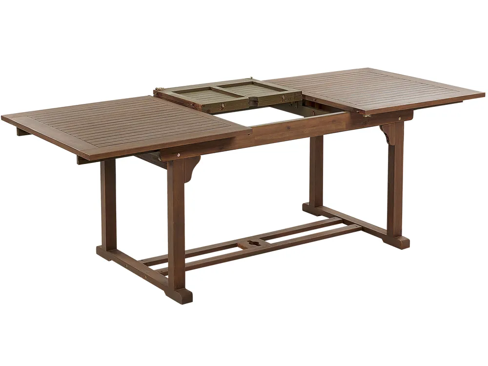 Garden Dining Set 6 Seater AMANTEA with Cushions Acacia Wood Blue_880390