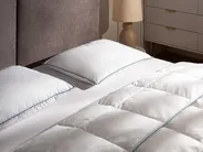 Bed Pillow ANETO Low 50 x 60 cm Duck Feathers and Down White_1022993