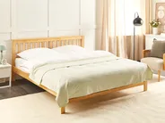 Bedspread MARAKA Cotton 200 x 220 cm Light Beige_1079728