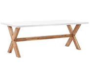Garden Dining Set 6 Seater OLBIA with Cushions Beige_816532