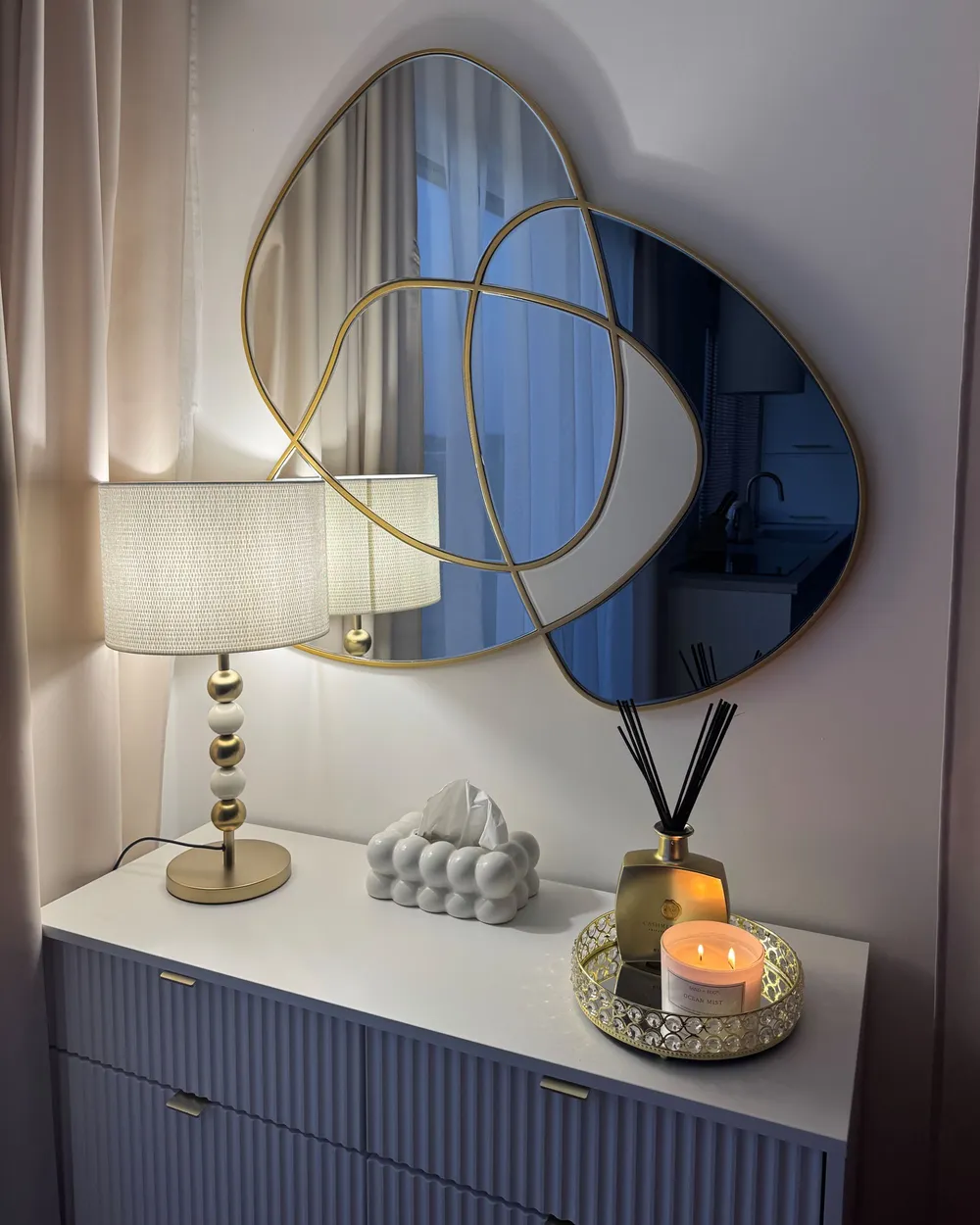Table Lamp LOKY Metal Brass/Beige_1123496