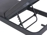 Sun Lounger NETTUNO Reclining Metal Graphite Grey_989959