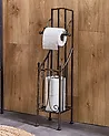 WC-paperiteline BRISA metalli Musta