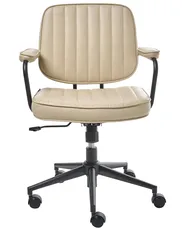 Skrivbordsstol BERNE Konstläder Beige_1008481