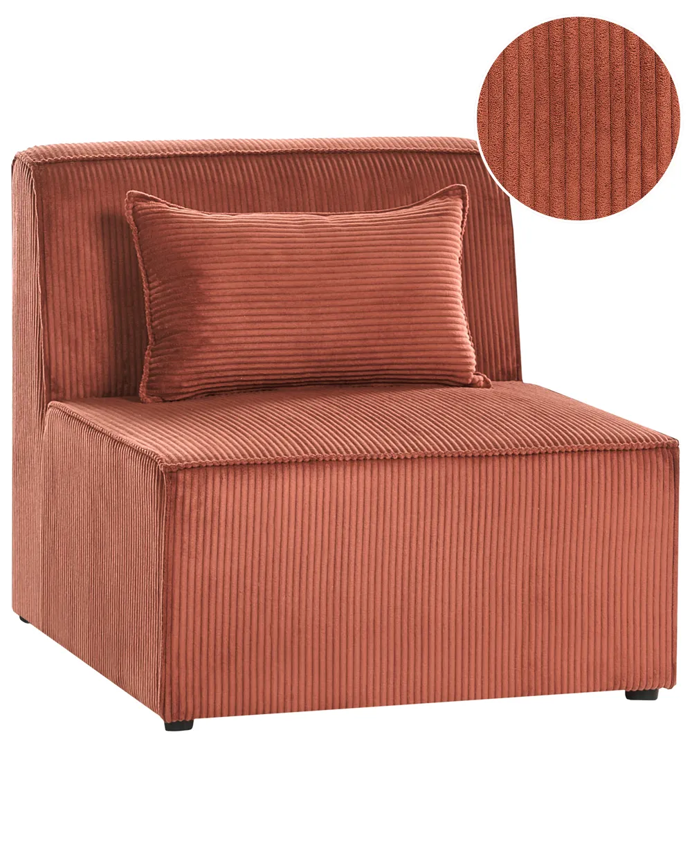 1-Seat Section LEMVIG Corduroy Golden Brown