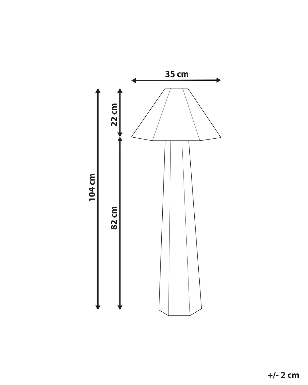 Golvlampa DEMBI Konstlinne Ljusbeige_1017149