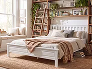 Bed Pine Wood MAYENNE 180 x 200 cm (EU Super King) White_1151349
