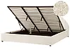 Ottoman Bed CHADENET Boucle Off-White 180 x 200 cm (EU Super King)