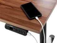 Electric Adjustable Standing Desk DESTINES 120 cm 72 cm Brown/ Black_908073