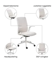 Kontorstol CAPTAIN Lys beige_1073358