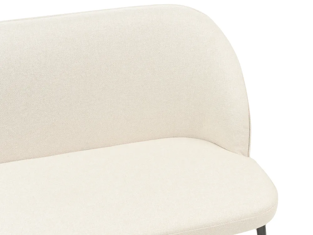 Dining Bench 2 Seater OSBY Fabric Light Beige_929093