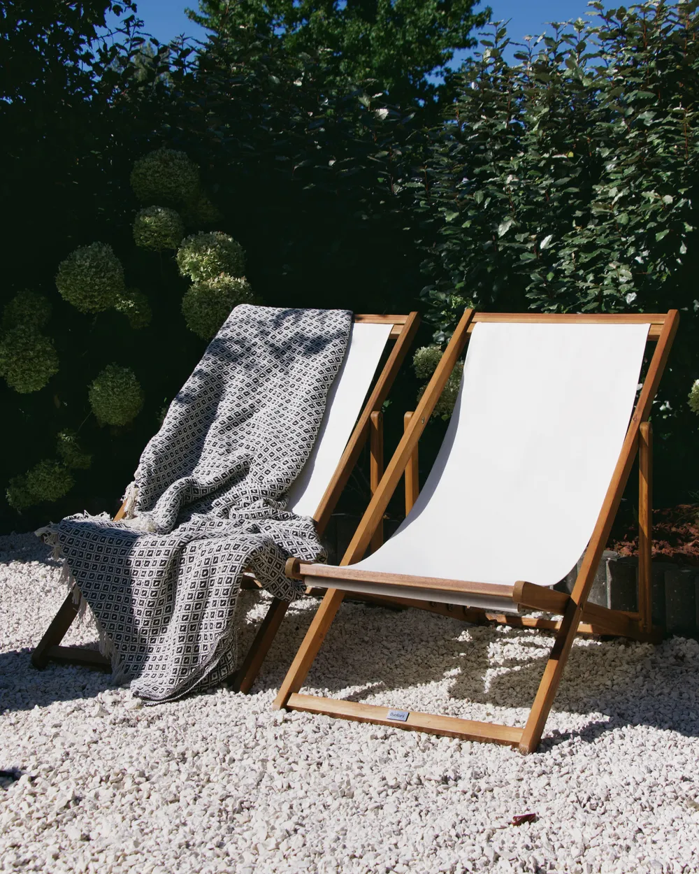 Folding Deck Chair ANZIO with Replacement Fabrics Acacia Wood Light Brown_1017941