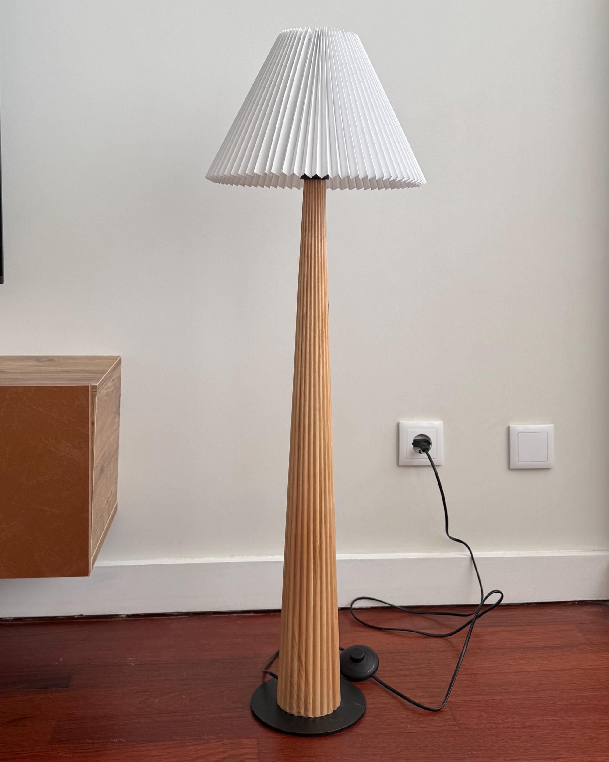 Floor Lamp ALIGIDE Wood Natural_1046104