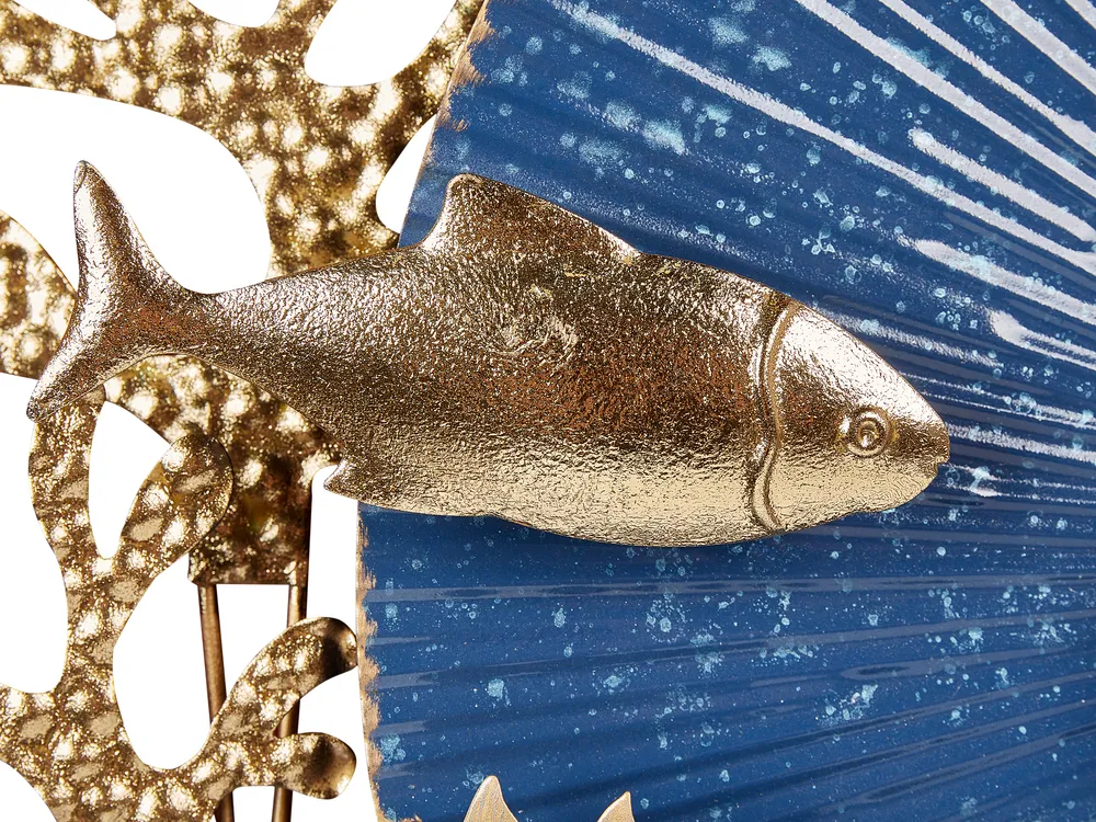 Wall Decor Fish BARIUM Metal 48 cm Blue_933766