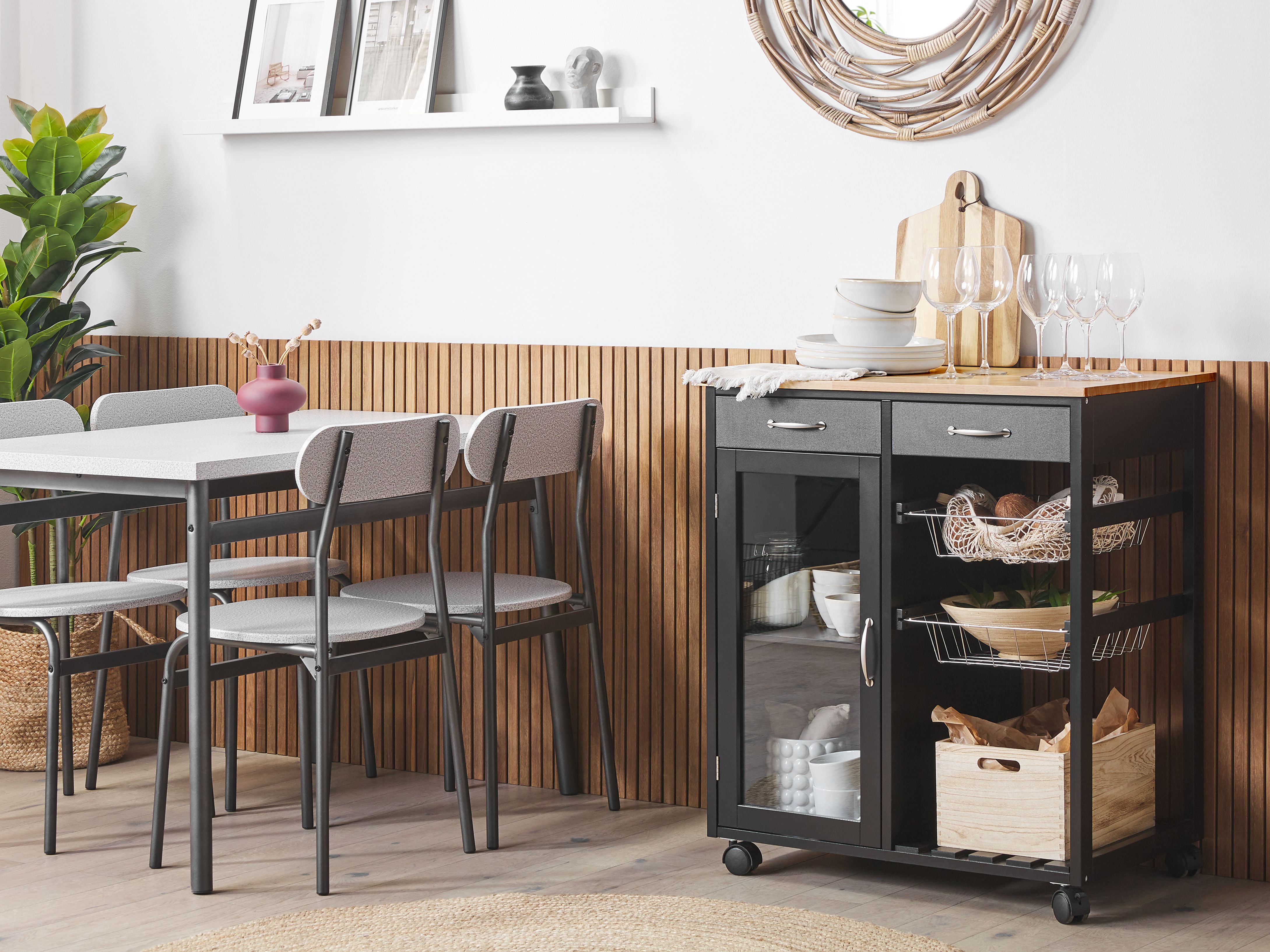 Kitchen Trolley BOVES Black