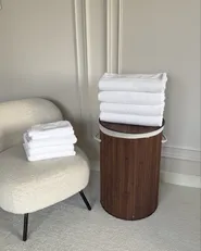 Set of 9 Towels MITIARO Terry Cotton White_1063021