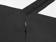 Divan Bed Fabric PRESIDENT 160 x 200 cm (EU King Size) Black_446295