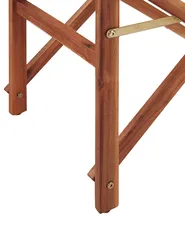 Set of 2 Garden Chairs CINE Acacia Wood Light Green_819325