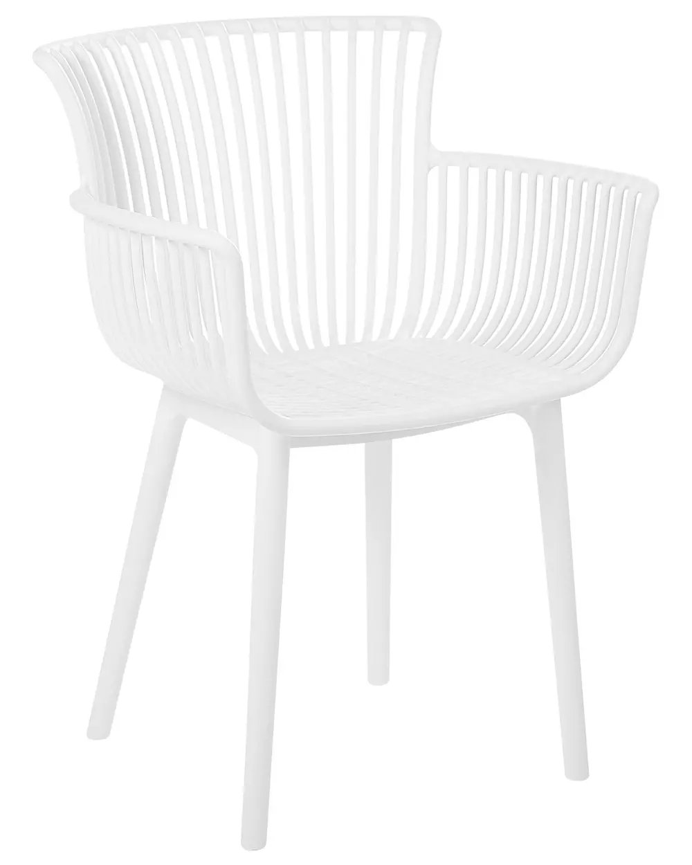 Set of 4 Garden Chairs PESARO White_825421