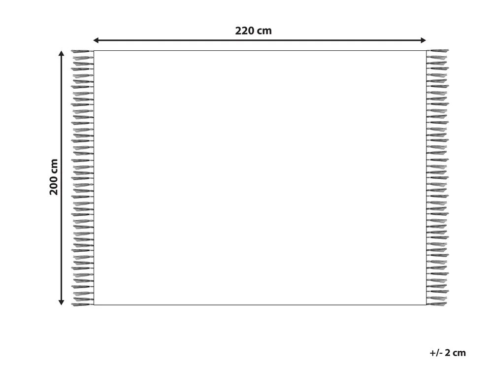 Päiväpeitto TOUTLI puuvilla 200 x 220 cm Beige_917979