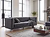 Soffa 3-sits ARVIKA Sammet Svart