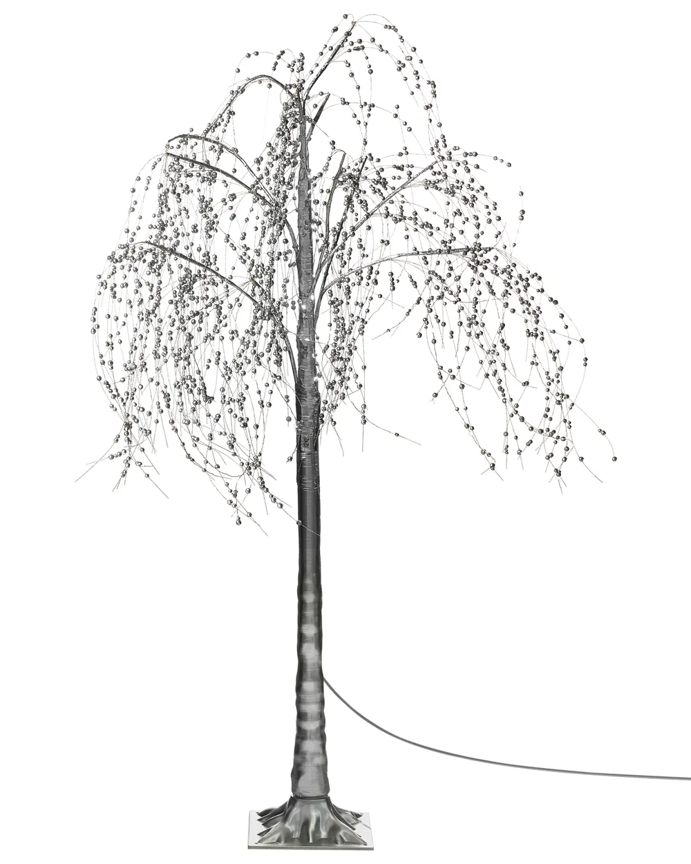 Outdoor Decoration LED NILLAKA 145 cm Tree Silver_1015269