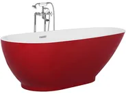 Fristående badkar GUIANA 1730 x 820 mm Röd_717545