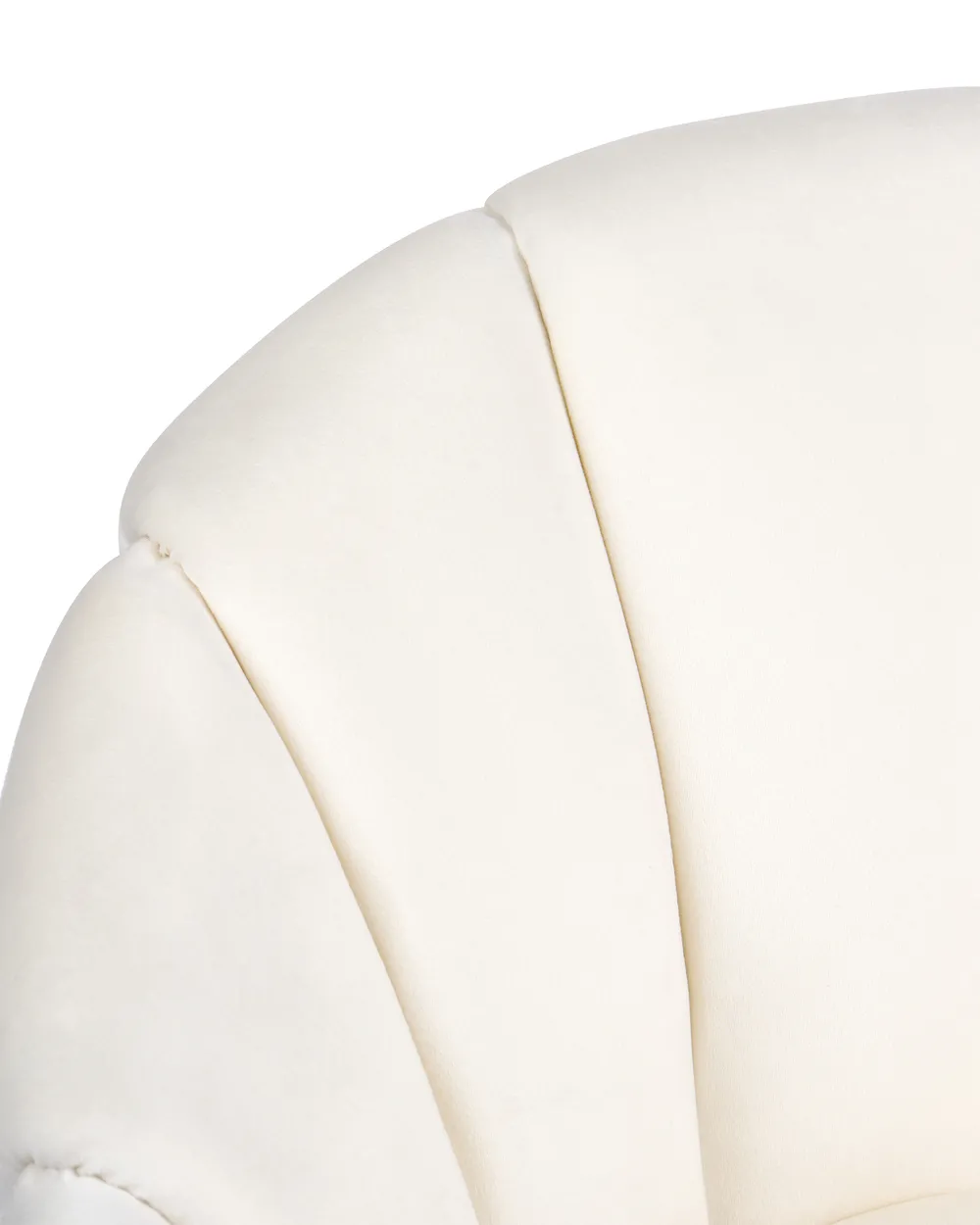 Skrivbordsstol ANNABELLE Sammet Off-White_1083815