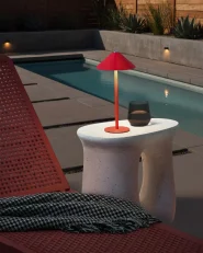 Wireless LED Table Lamp MODJO with Dimmer Metal Red_1042172